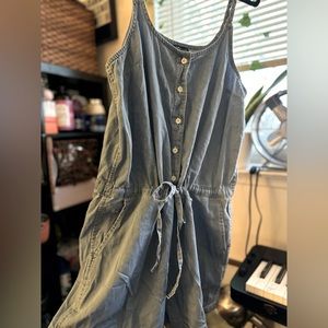 U.S. Polo Assn. Jean Short Romper